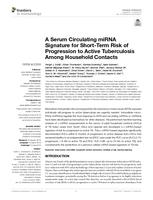 A Serum Circulating miRNA Signature for Short-Term Risk of Progression to Active Tuberculosis Among Household Contacts