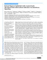 Retinal Pigment Epithelial Cells Control Early Mycobacterium tuberculosis Infection via Interferon Signaling