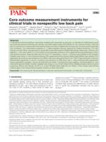 Core outcome measurement instruments for clinical trials in nonspecific low back pain