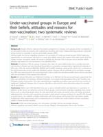 Under-vaccinated groups in Europe and their beliefs, attitudes and reasons for non-vaccination; two systematic reviews