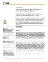 Does arterial hypertension influence the onset of Huntington's disease?