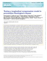 Testing a longitudinal compensation model in premanifest Huntington's disease