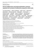 Human papillomavirus and posttransplantation cutaneous squamous cell carcinoma: A multicenter, prospective cohort study