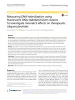 Measuring DNA hybridization using fluorescent DNA-stabilized silver clusters to investigate mismatch effects on therapeutic oligonucleotides