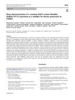 Deep characterization of a common D4Z4 variant identifies biallelic DUX4 expression as a modifier for disease penetrance in FSHD2