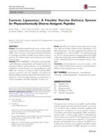 Cationic Liposomes: A Flexible Vaccine Delivery System for Physicochemically Diverse Antigenic Peptides