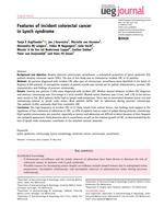 Features of incident colorectal cancer in Lynch syndrome