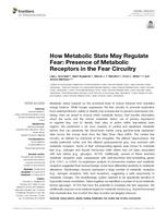 How Metabolic State May Regulate Fear: Presence of Metabolic Receptors in the Fear Circuitry