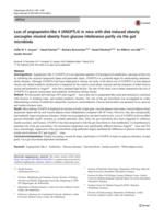 Loss of angiopoietin-like 4 (ANGPTL4) in mice with diet-induced obesity uncouples visceral obesity from glucose intolerance partly via the gut microbiota