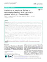 Prediction of functional decline in community-dwelling older persons in general practice: a cohort study