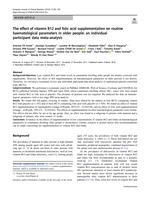 The effect of vitamin B12 and folic acid supplementation on routine haematological parameters in older people: an individual participant data meta-analysis