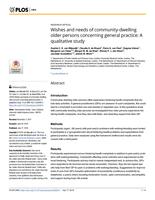 Wishes and needs of community-dwelling older persons concerning general practice: A qualitative study