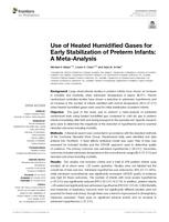 Use of Heated Humidified Gases for Early Stabilization of Preterm Infants: A Meta-Analysis