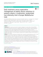 Early treatment versus expectative management of patent ductus arteriosus in preterm infants: a multicentre, randomised, non-inferiority trial in Europe (BeNeDuctus trial)