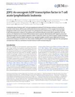 JDP2: An oncogenic bZIP transcription factor in T cell acute lymphoblastic leukemia
