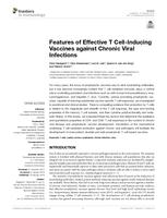 Features of effective T Cell-inducing vaccines against Chronic viral infections