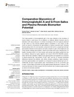 Comparative Glycomics of Immunoglobulin A and G From Saliva and Plasma Reveals Biomarker Potential