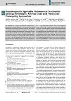 Bioorthogonally Applicable Fluorescence Deactivation Strategy for Receptor Kinetics Study and Theranostic Pretargeting Approaches