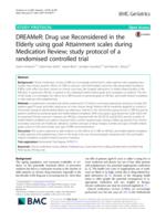 DREAMeR: Drug use Reconsidered in the Elderly using goal Attainment scales during Medication Review; study protocol of a randomised controlled trial