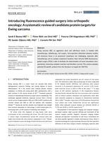 Introducing fluorescence guided surgery into orthopedic oncology: A systematic review of candidate protein targets for Ewing sarcoma