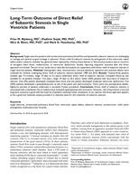 Long-Term Outcome of Direct Relief of Subaortic Stenosis in Single Ventricle Patients