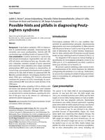 Possible hints and pitfalls in diagnosing Peutz-Jeghers syndrome
