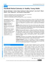 Handheld Retinal Oximetry in Healthy Young Adults