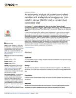 An economic analysis of patient controlled remifentanil and epidural analgesia as pain relief in labour (RAVEL trial); a randomised controlled trial