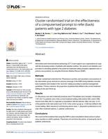 Cluster randomised trial on the effectiveness of a computerised prompt to refer (back) patients with type 2 diabetes