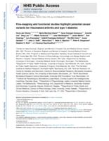 Fine-mapping and functional studies highlight potential causal variants for rheumatoid arthritis and type 1 diabetes