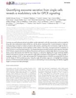Quantifying exosome secretion from single cells reveals a modulatory role for GPCR signaling