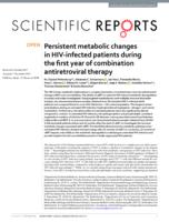 Persistent metabolic changes in HIV-infected patients during the first year of combination antiretroviral therapy