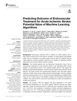 Predicting Outcome of Endovascular Treatment for Acute Ischemic Stroke: Potential Value of Machine Learning Algorithms