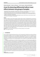 A test for detecting differential indirect trans effects between two groups of samples