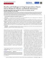 Benefits and Challenges in Using Seroprevalence Data to Inform Models for Measles and Rubella Elimination