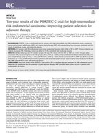 Ten-year results of the PORTEC-2 trial for high-intermediate risk endometrial carcinoma: improving patient selection for adjuvant therapy