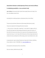 Associations Between Cardiorespiratory Fitness and Arterial Stiffness in Ankylosing Spondylitis: A Cross-sectional Study