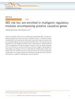 IBD risk loci are enriched in multigenic regulatory modules encompassing putative causative genes