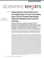 Exploring the clinical features of narcolepsy type 1 versus narcolepsy type 2 from European Narcolepsy Network database with machine learning