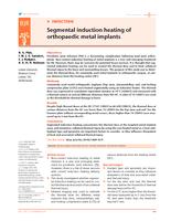 Segmental induction heating of orthopaedic metal implants