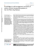 Knowledge on self-management and levels of asthma control among adult patients in Ho Chi Minh City, Vietnam