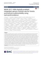 MASK 2017: ARIA digitally-enabled, integrated, person-centred care for rhinitis and asthma multimorbidity using real-world-evidence