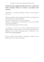 Combinatory therapy adopting nanoparticle-based cancer vaccination with immune checkpoint blockade for treatment of post-surgical tumor recurrences