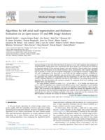 Algorithms for left atrial wall segmentation and thickness - Evaluation on an open-source CT and MRI image database