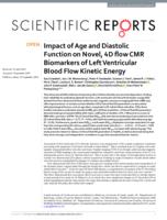 Impact of Age and Diastolic Function on Novel, 4D flow CMR Biomarkers of Left Ventricular Blood Flow Kinetic Energy