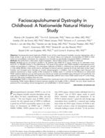 Facioscapulohumeral Dystrophy in Childhood: A Nationwide Natural History Study