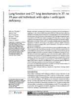 Lung function and CT lung densitometry in 37-to 39-year-old individuals with alpha-1-antitrypsin deficiency