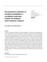 Non-parametric estimation of transition probabilities in non-Markov multi-state models: The landmark Aalen-Johansen estimator