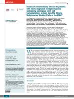 Impact of extramedullary disease in patients with newly diagnosed multiple myeloma undergoing autologous stem cell transplantation: a study from the Chronic Malignancies Working Party of the EBMT