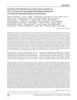 De Novo and Inherited Loss-of-Function Variants in TLK2: Clinical and Genotype-Phenotype Evaluation of a Distinct Neurodevelopmental Disorder